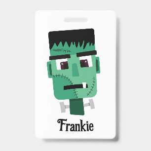 Frankenstein Monster Illustration Badge