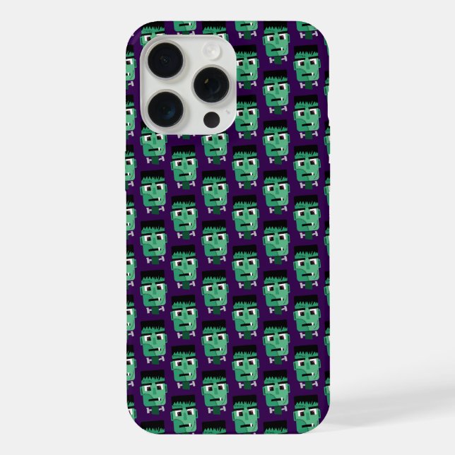Frankenstein Monster Illustration iPhone Case (Back)