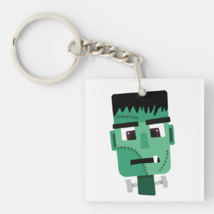 Frankenstein Monster Illustration Keychain