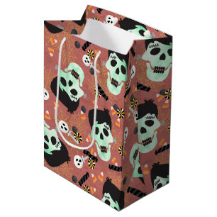 Frankenstein Monster Mash Halloween Birthday Party Medium Gift Bag