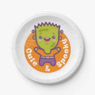Frankenstein Monster Paper Plate