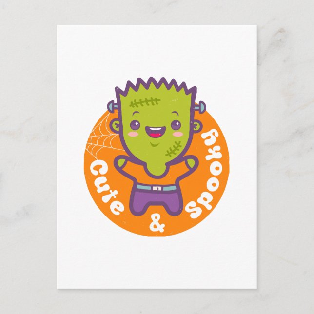frankenstein monster postcard (Front)