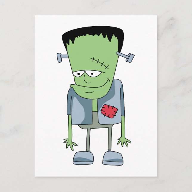 Frankenstein monster postcard (Front)
