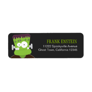 Frankenstein Monster Return Address Label