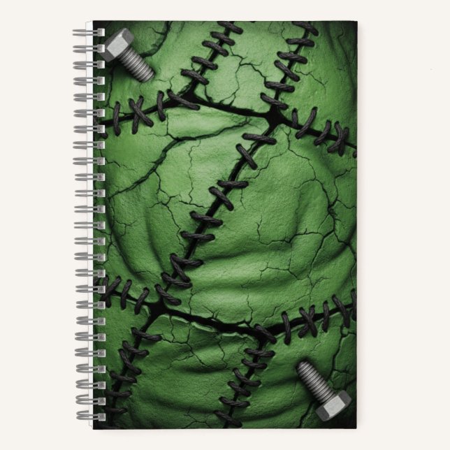 Frankenstein Monster Spooky Halloween Notebook (Front)