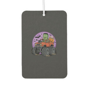 Frankenstein Monster Truck Halloween Graphic Desig Air Freshener