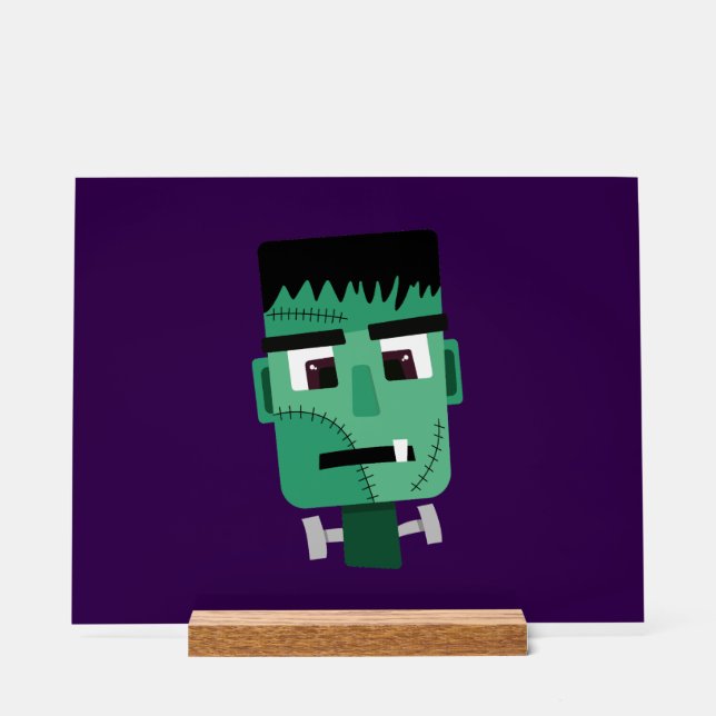 Frankenstein Monster's Head Acrylic Sign (Front)