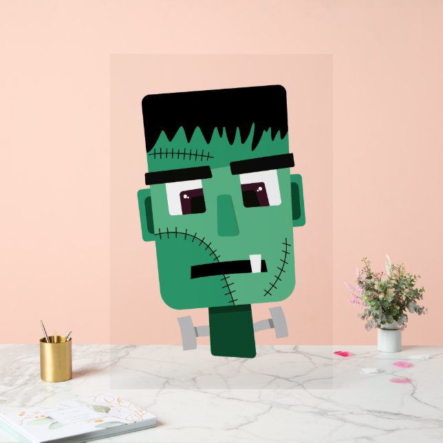 Frankenstein Monster's Head Acrylic Sign (Wedding)