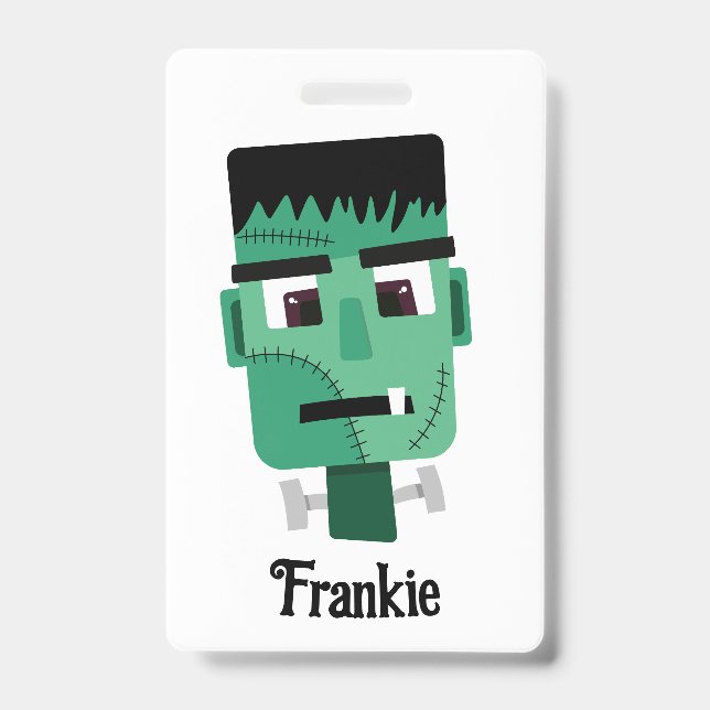 Frankenstein Monster's Head Badge (Front)