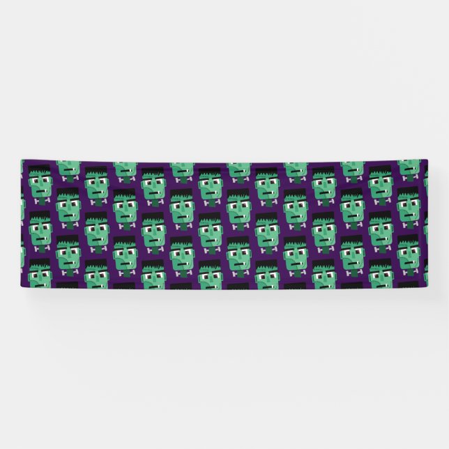 Frankenstein Monster's Head Banner (Horizontal)