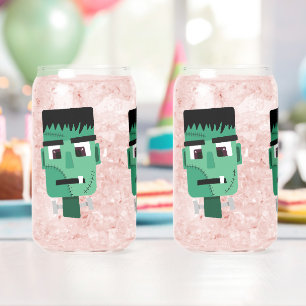 Frankenstein Monster's Head Can Glass