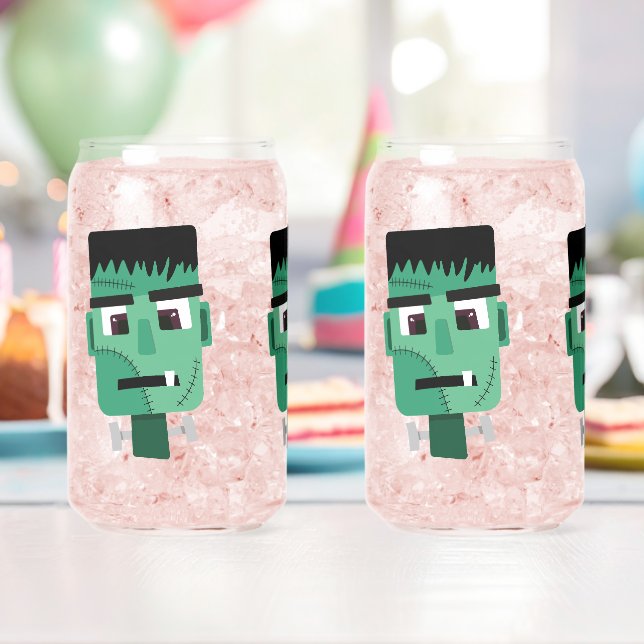 Frankenstein Monster's Head Can Glass (Insitu (Birthday))