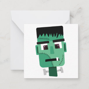 Frankenstein Monster's Head Card