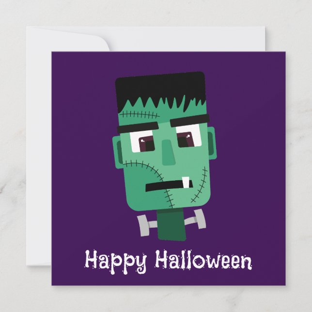 Frankenstein Monster's Head Card (Front)
