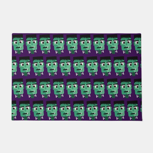 Frankenstein Monster's Head Doormat (Front)