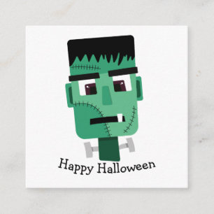 Frankenstein Monster's Head Enclosure Card