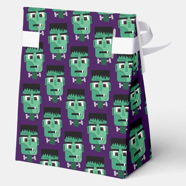 Frankenstein Monster's Head Favor Box (Back)