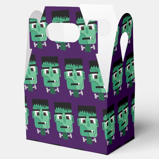 Frankenstein Monster's Head Favor Box (Opened)
