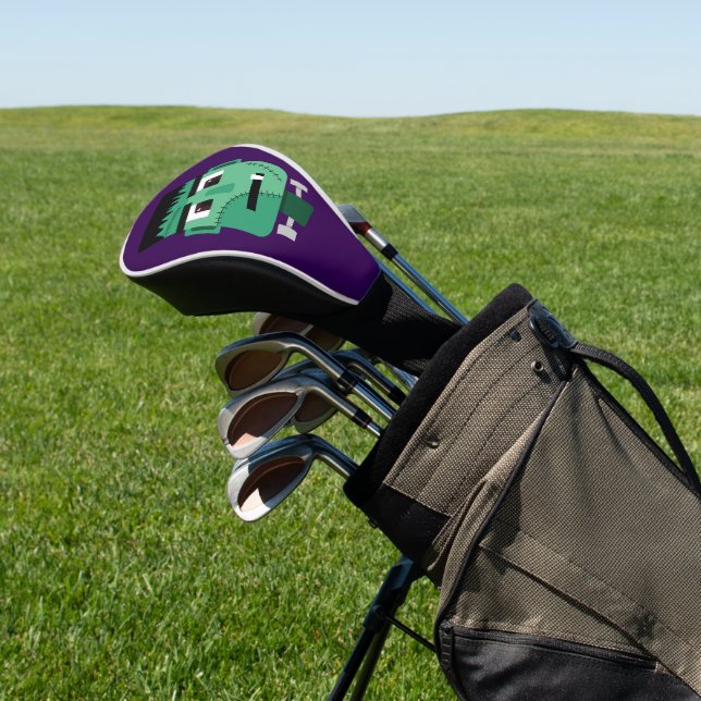 Frankenstein Monster's Head Golf Head Cover (In Situ)