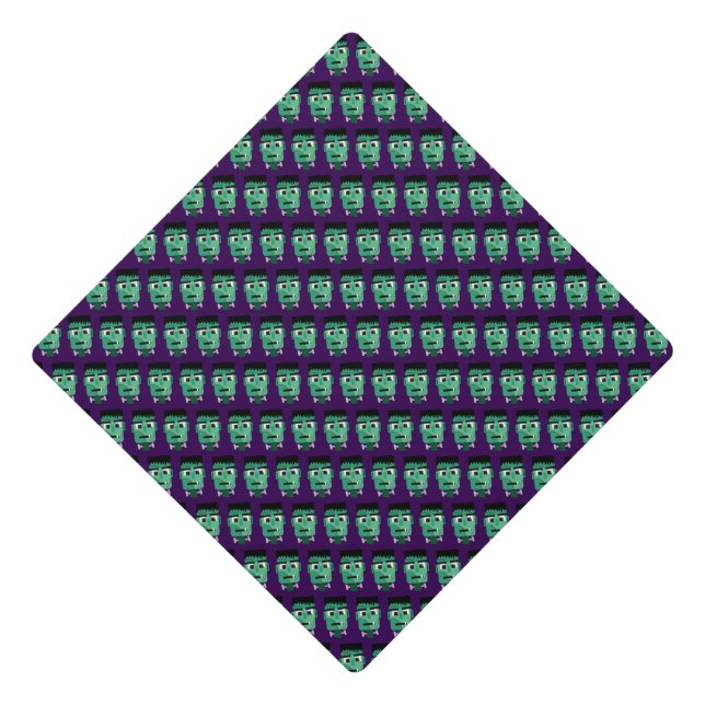 Frankenstein Monster's Head Graduation Cap Topper (Front)