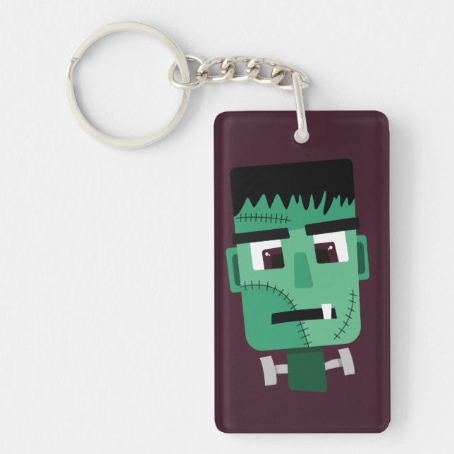 Frankenstein Monster's Head Keychain (Front)