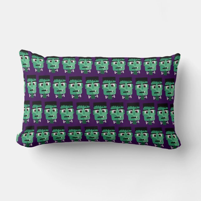 Frankenstein Monster's Head Lumbar Pillow (Front)