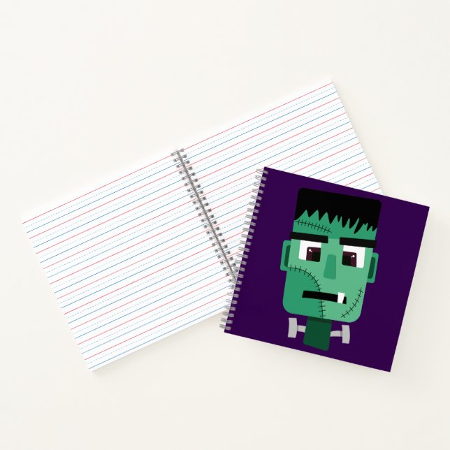 Frankenstein Monster's Head Notebook (Inside)