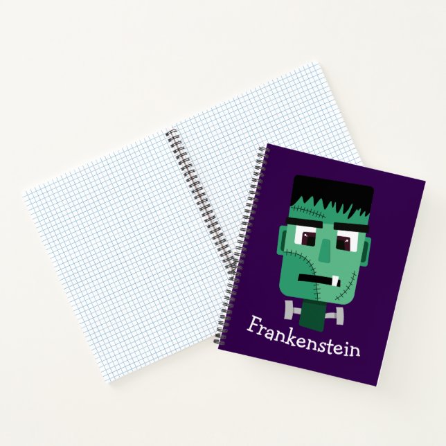 Frankenstein Monster's Head Notebook (Inside)