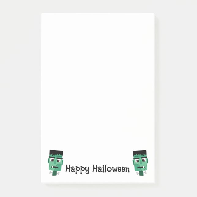 Frankenstein Monster's Head Post-it Notes (Front)