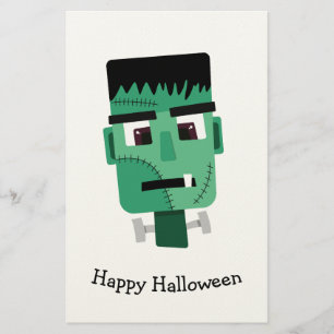 Frankenstein Monster's Head Stationery