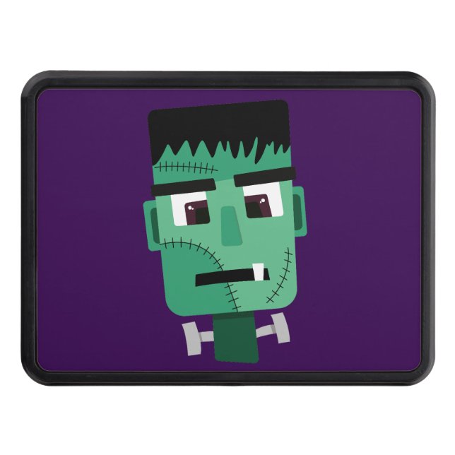 Frankenstein Monster's Head Trailer Hitch Cover (Front)