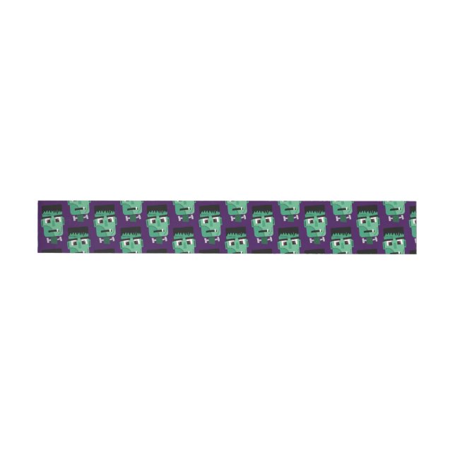 Frankenstein Monster's Head Wraparound Address Label (Individual)