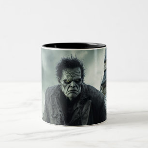 Frankenstein Mouse Pad Two-Tone Coffee Mug