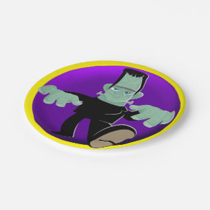 Frankenstein Paper Plates