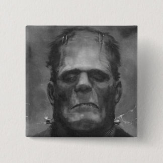 Frankenstein Pin/Button 2 Inch Square Button