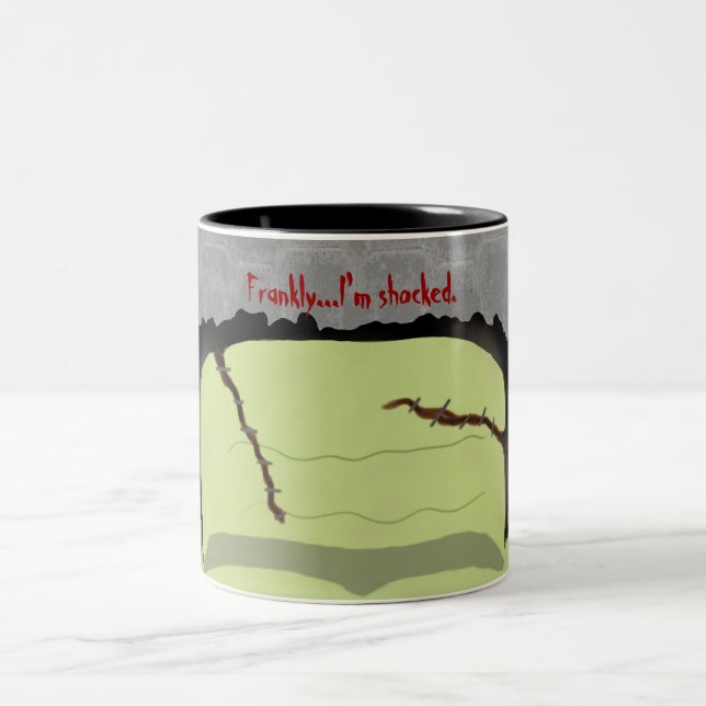 Frankenstein Pun Halloween Mug (Center)