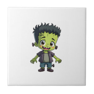 Frankenstein�s Monster � Cute Halloween Cartoon Sh Tile