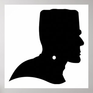 FRANKENSTEIN SILHOUETTE POSTER