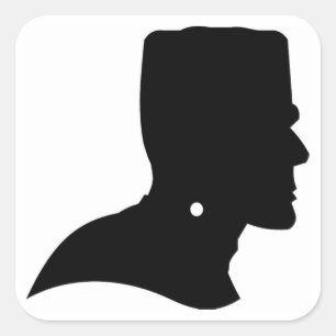 FRANKENSTEIN SILHOUETTE SQUARE STICKER