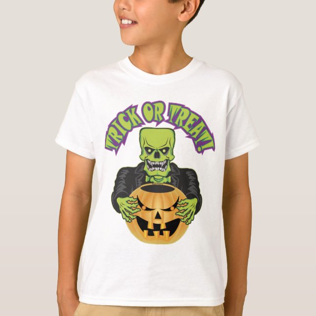 Frankenstein Skull T-Shirt (Front)