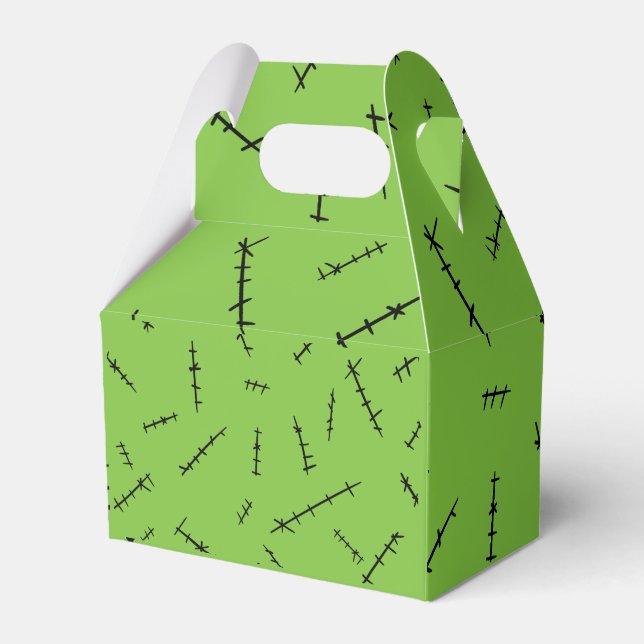 Frankenstein Stitches Favor Box (Front Side)