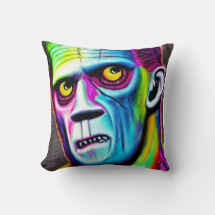 Frankenstein Throw Pillow