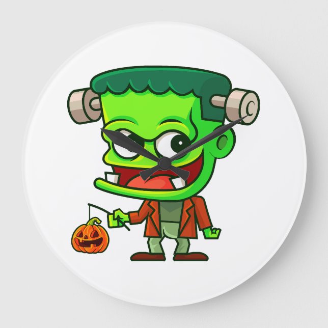 Frankenstein Toon Large Clock (Front)