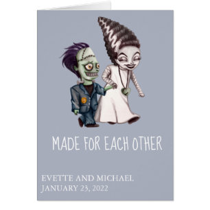 Frankenstein Wedding Congratulations Halloween