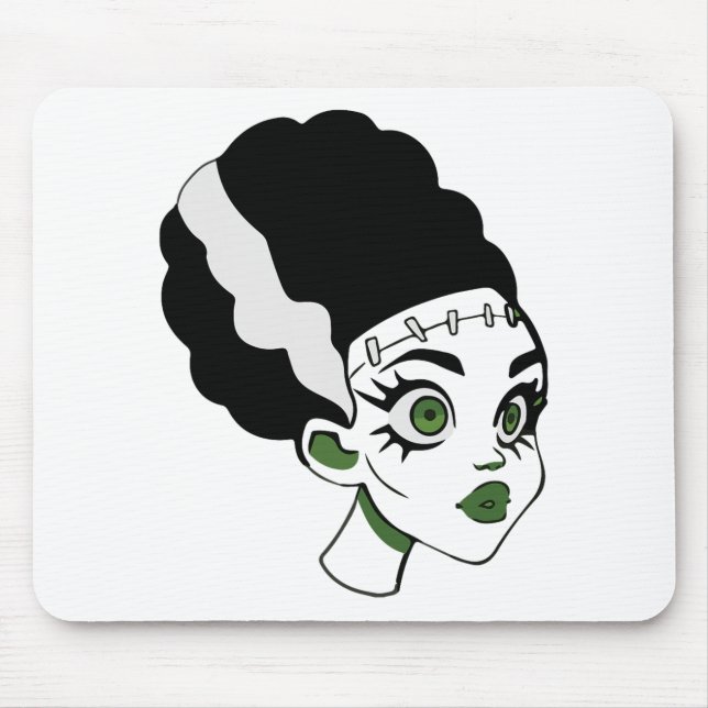 Frankenstein's Bride Monster Halloween Costume 1  Mouse Pad (Front)
