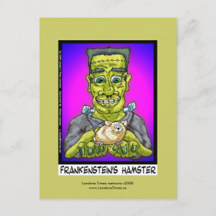 Frankenstein's Hamster Funny Cartoon Postcard