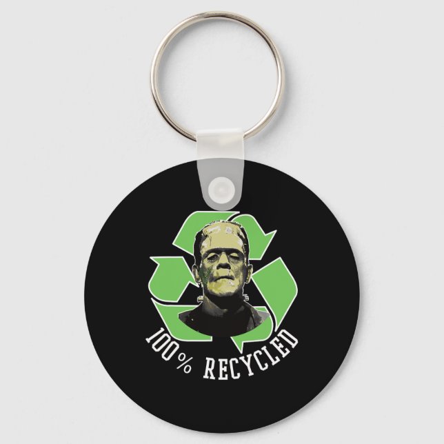Frankenstein's Monster - 100% Recycled S Funny Hal Keychain (Front)