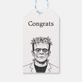 FRankenstien with a flower crown Gift Tags