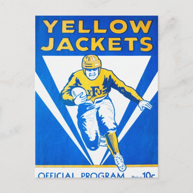 Frankford Yellow Jackets Program Postcard (Front)