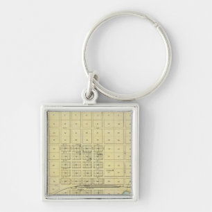 Frankfort, Home City, Bremen, and Herkimer, Kansas Keychain